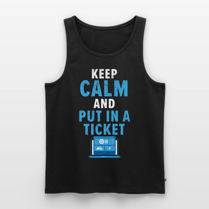 Technical Support Fixes your self-problems on a daily basis Men's Premium Organic Tank Top