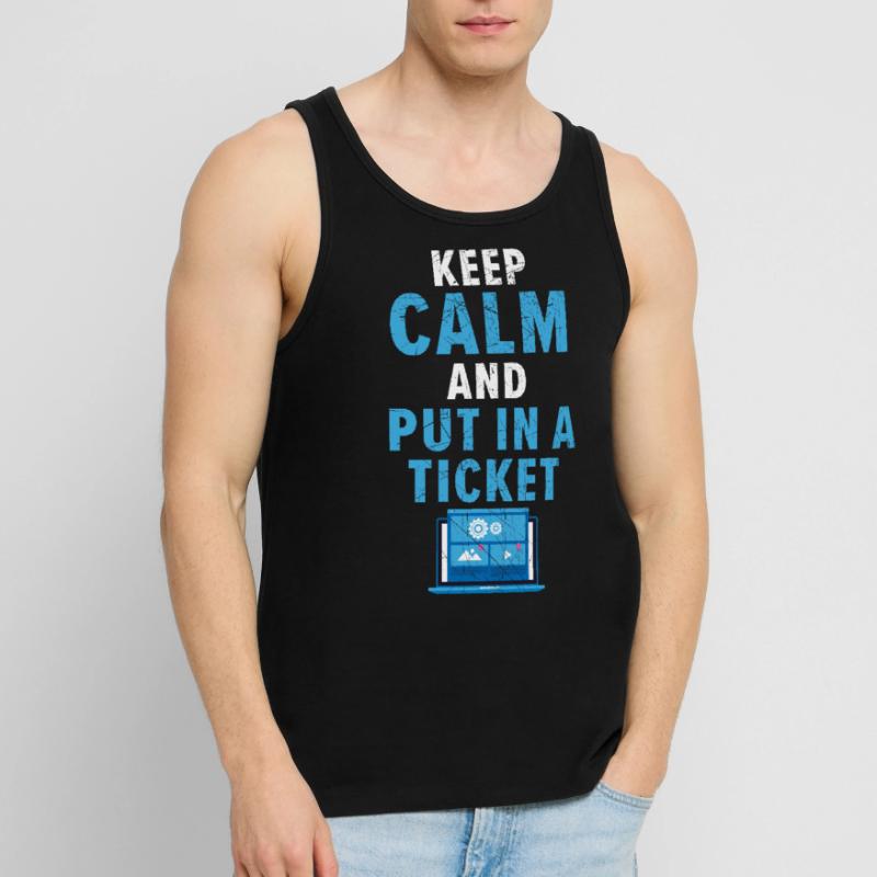 Technical Support Fixes your self-problems on a daily basis Men's Premium Organic Tank Top