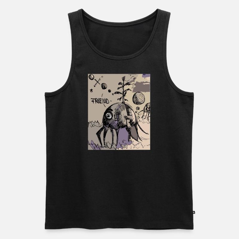 Friendly-Bug - Männer Premium Bio Tank Top - Schwarz