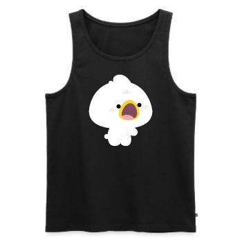 Nourrir l’amour des canards Partie 2 - Débardeur bio Premium Homme - noir - Devant - Michal (187cm)