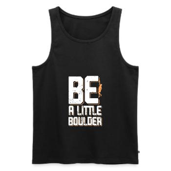 Bouldering klettern - Männer Premium Bio Tank Top - Schwarz - Vorne - Michal (187cm)