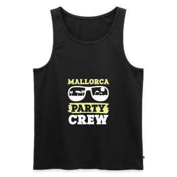 Mallorca Party Crew - Men's Premium Organic Tank Top - black - Front - Michal (187cm)