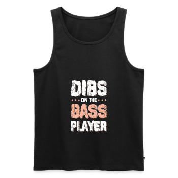 bass bass player - Men's Premium Organic Tank Top - black - Front - Michal (187cm)