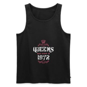 born in 1972 - Men's Premium Organic Tank Top - black - Front - Michal (187cm)