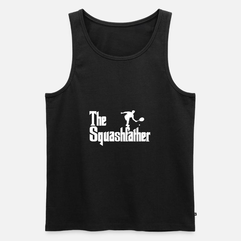 Squash Squash player - Männer Premium Bio Tank Top - Schwarz