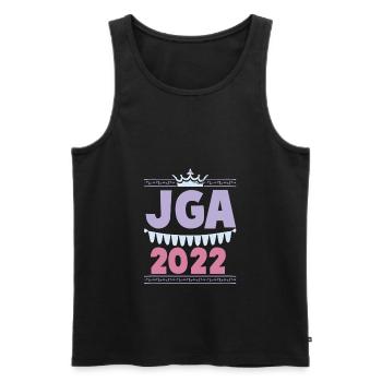 Jga 2022 Junggesellenabschied - Männer Premium Bio Tank Top - Schwarz - Vorne - Michal (187cm)