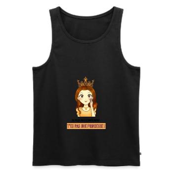 princesse : tu peux pas comprendre ! - Débardeur bio Premium Homme - noir - Devant - Michal (187cm)
