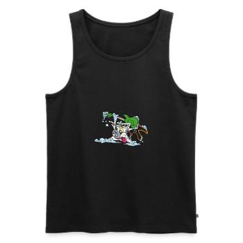 Wicked Washing Machine Washing Machine - Men's Premium Organic Tank Top - black - Front - AI Model Male 178 light (178cm)