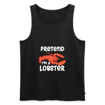 Faites semblant d’être une écrevisse de homard Faire bouillir du homard - Débardeur bio Premium Homme - noir - Devant - AI Model Male 178 light (178cm)