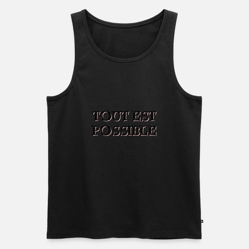Alles ist möglich - Männer Premium Bio Tank Top - Schwarz