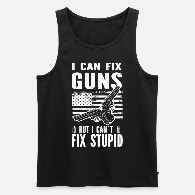 Waffenschmieden - Männer Premium Bio Tank Top - Schwarz