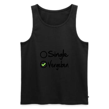 Ehefrau Ehemann Vergeben Verheiratet besetzt - Männer Premium Bio Tank Top - Schwarz - Vorne - Michal (187cm)