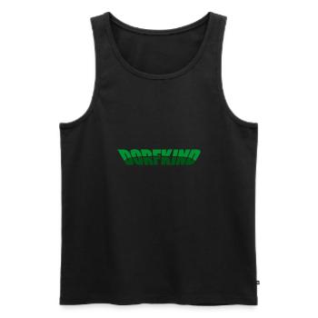Dorfkind - Trecker, Traktor, Landwirtschaft, Agrar - Männer Premium Bio Tank Top - Schwarz - Vorne - Michal (187cm)
