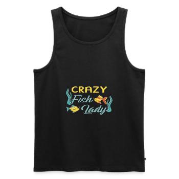 Crazy Fish Lady Fish Tank Aquarist Fischhalter - Männer Premium Bio Tank Top - Schwarz - Vorne - Michal (187cm)