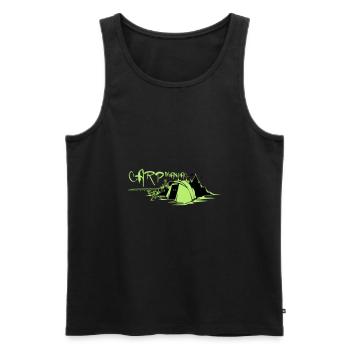 Carp Maniac - Männer Premium Bio Tank Top - Schwarz - Vorne - Michal (187cm)