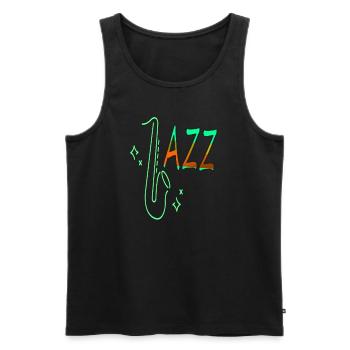 Jazz Music trompete spielen Musiker Geschenkidee - Männer Premium Bio Tank Top - Schwarz - Vorne - Michal (187cm)