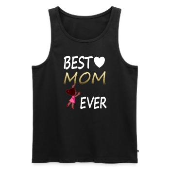Muttertag feiern beste Mama bester Mutter Geschenk - Männer Premium Bio Tank Top - Schwarz - Vorne - Michal (187cm)