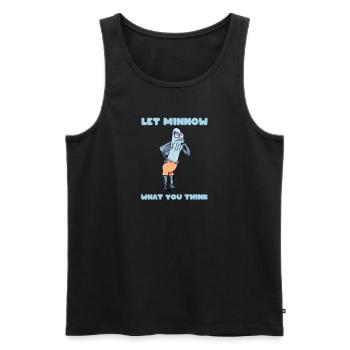 Elritze Wortspiel für Tierliebhaber - Männer Premium Bio Tank Top - Schwarz - Vorne - Michal (187cm)