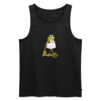 Kröten-Wortspiel für Tierliebhaber - Männer Premium Bio Tank Top - Schwarz - Vorne - Michal (187cm)