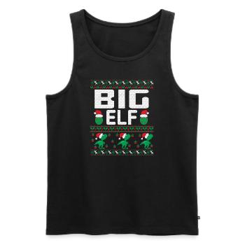 Big Elf Christmas Outfit - Männer Premium Bio Tank Top - Schwarz - Vorne - AI Model Male 178 light (178cm)