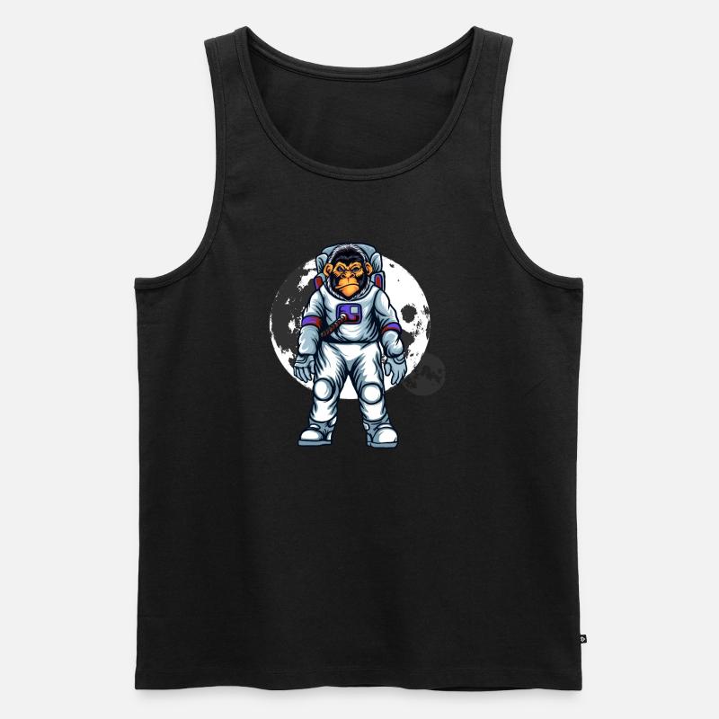 Sternen Affe Outfit - Männer Premium Bio Tank Top - Schwarz