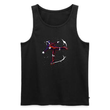 Ice skating Figure skating - Men's Premium Organic Tank Top - black - Front - AI Model Male 178 light (178cm)