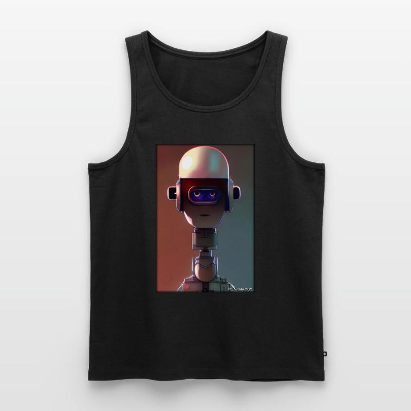 Robot Future Technology Science Android Débardeur bio Premium Homme