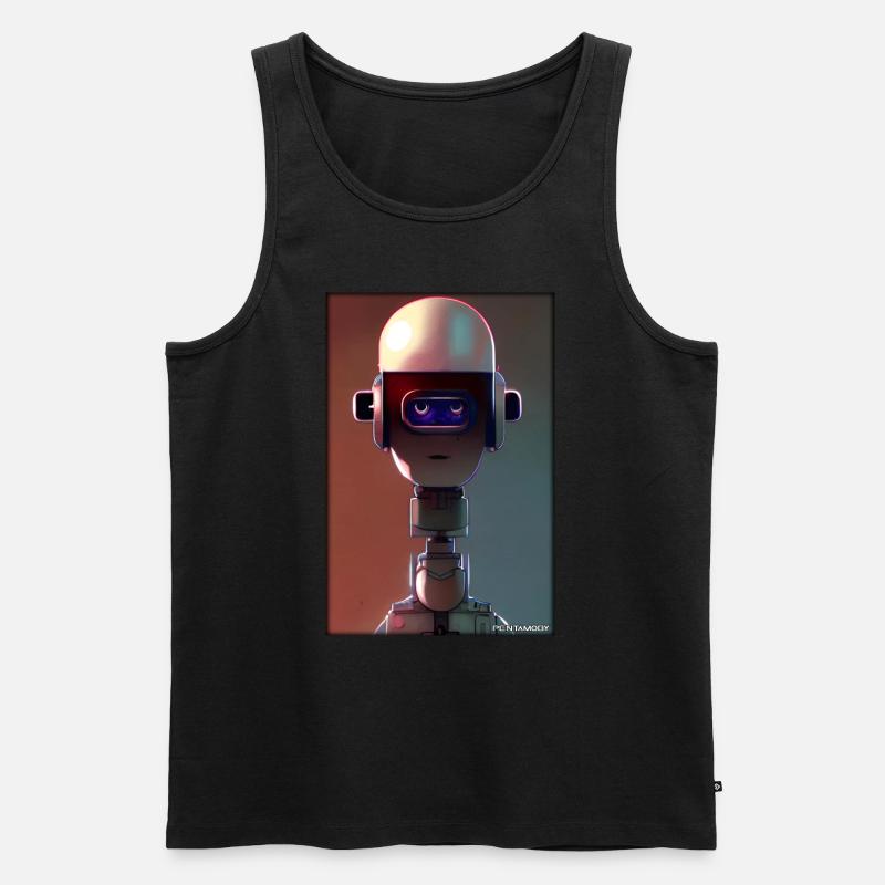 Roboter Zukunft Technik Wissenschaft Android - Männer Premium Bio Tank Top - Schwarz