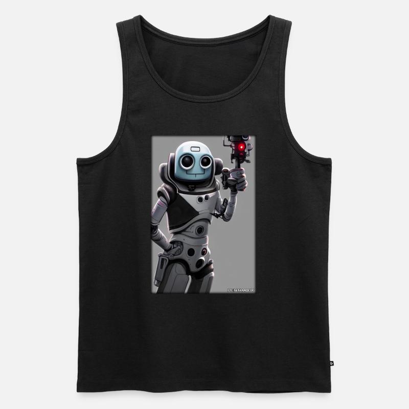 Roboter Zukunft Technik Wissenschaft Android - Männer Premium Bio Tank Top - Schwarz