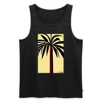 Palm Beach Holiday Summer Sun Sea Travel Holidays - Débardeur bio Premium Homme - noir - Devant - Michal (187cm)
