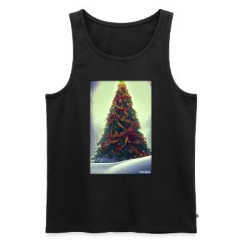 Weinachten Weihnachtsbaum weihnachtlich Winter - Männer Premium Bio Tank Top - Schwarz - Vorne - AI Model Male 178 light (178cm)