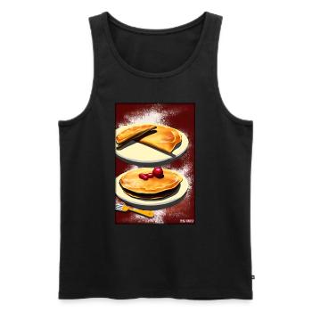 Pancakes Breakfast Delicious Food Baking Food Food - Men's Premium Organic Tank Top - black - Front - Michal (187cm)