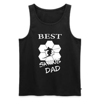 Skifahren Geschenk Ski - Männer Premium Bio Tank Top - Schwarz - Vorne - AI Model Male 178 light (178cm)