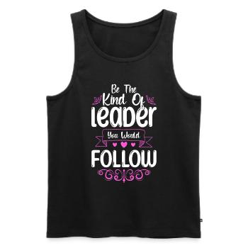 Boss Büro Firma Angestellter - Männer Premium Bio Tank Top - Schwarz - Vorne - AI Model Male 178 light (178cm)