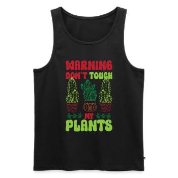 Just look hands off only child - Men's Premium Organic Tank Top - black - Front - AI Model Male 178 light (178cm)