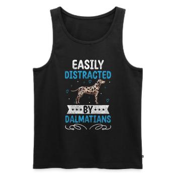 Dog Breed Paws Points - Men's Premium Organic Tank Top - black - Front - Michal (187cm)