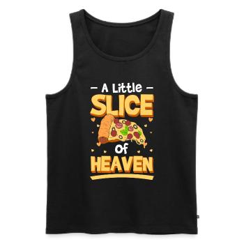 Pizzeria Liebe - Männer Premium Bio Tank Top - Schwarz - Vorne - Michal (187cm)