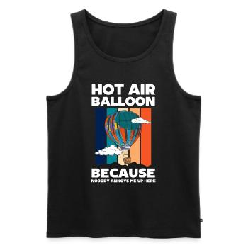 Hot Air Balloon Enterprise Flame Adventure - Men's Premium Organic Tank Top - black - Front - Michal (187cm)