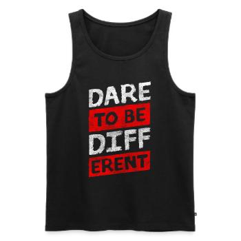 Individual Respect Special - Men's Premium Organic Tank Top - black - Front - AI Model Male 178 light (178cm)