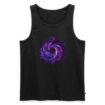 Supernova | Weltraum, geometrische Figur - Männer Premium Bio Tank Top - Schwarz - Vorne - AI Model Male 178 light (178cm)
