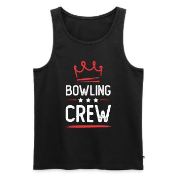 Bowling Crew - Men's Premium Organic Tank Top - black - Front - Michal (187cm)