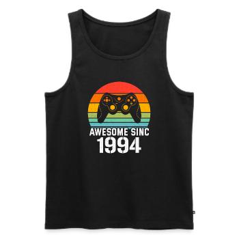 1994 Birthday Gift For All Gamers 1994 - Men's Premium Organic Tank Top - black - Front - Michal (187cm)