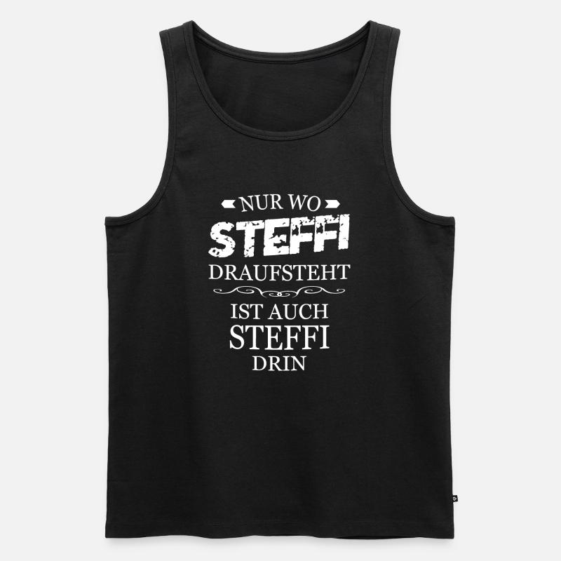 Steffi - Männer Premium Bio Tank Top - Schwarz