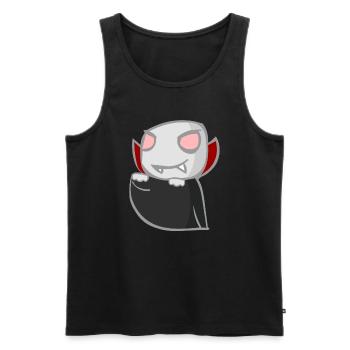 vampire - Men's Premium Organic Tank Top - black - Front - AI Model Male 178 light (178cm)