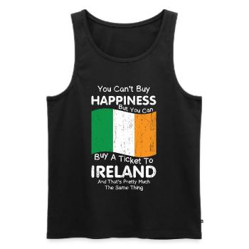 Ireland Irish Irish Flag Irish St Patricks Day - Men's Premium Organic Tank Top - black - Front - AI Model Male 178 light (178cm)