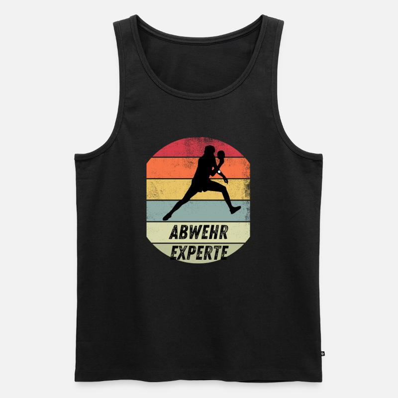 Abwehrexperte - Männer Premium Bio Tank Top - Schwarz