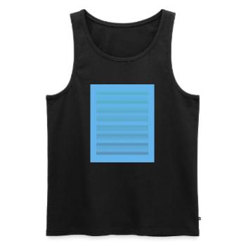 Berlin #1 - Men's Premium Organic Tank Top - black - Front - AI Model Male 178 light (178cm)