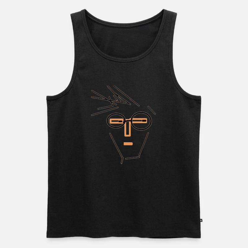 Ivan Antonio - Männer Premium Bio Tank Top - Schwarz