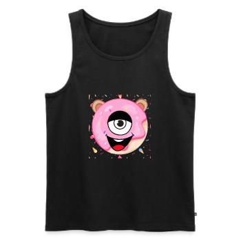 Süßer Zyklop - Männer Premium Bio Tank Top - Schwarz - Vorne - AI Model Male 178 light (178cm)