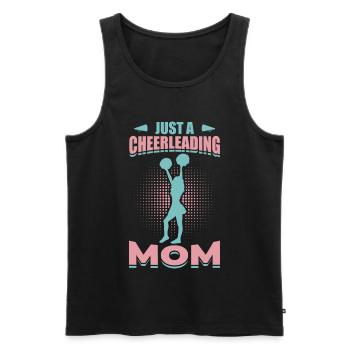 Conception de motivation pour maman pom-pom girl - Débardeur bio Premium Homme - noir - Devant - Michal (187cm)